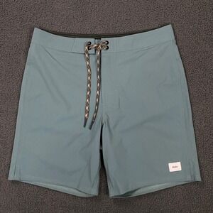 Katin OTG  Swim Trunks Boys 26 Blue No Liner Stretch Board Shorts Hybrid Kids